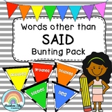 Words other than SAID Bunting - Posters