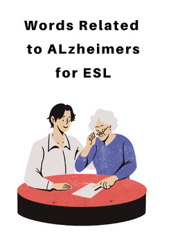Preview of Words related to Alzheimer for ESL