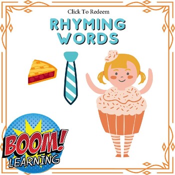 Preview of Words that Rhyme Activity - Boom Cards