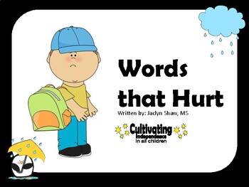Preview of SEL ACTIVITY A Social Story - "Words that Hurt"