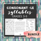 Words with Consonant -le Bundle Reading Passages Spelling 