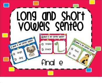 Preview of Words with Final e SMARTBoard Senteo Lesson