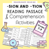 Words with -sion and -tion Reading Passage and Comprehensi