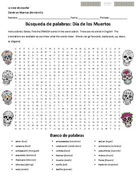 Preview of Wordsearch & Crossword - Disney's Coco & Día de los Muertos