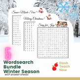 Wordsearch Holiday Winter Christmas 2nd, 3rd, 4th, 5th, 6th