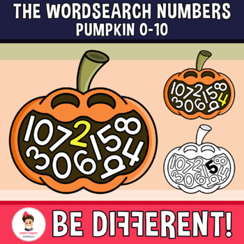 Preview of Wordsearch Numbers Clipart Pumpkin (0-10)