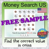 Money using USA coins (BOOM CARD digital learning - money)