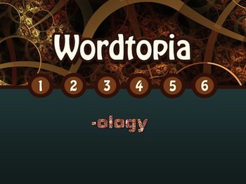Preview of Wordtopia Free Preview: Vocabulary Word Parts Latin and Greek Roots