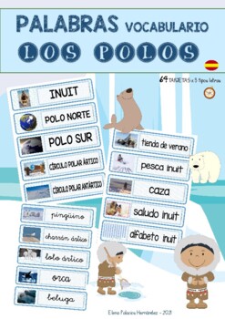 Preview of Wordwall THE POLES (SPANISH) / Palabras de los POLOS