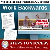 Work Backward: Video, Reading, Question | Social Emotional