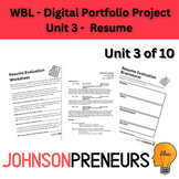 Work Based Learning Digital Portfolio Part 3 of 10 - Resume