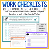Work Checklist