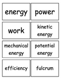 Work, Energy and Machines, and Electricity Flashcards, Mid