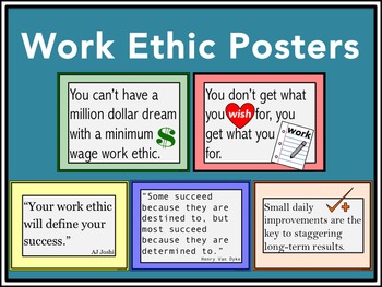 Preview of Work Ethic Posters