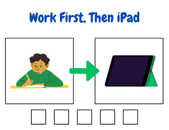 Preview of Work First, Then iPad Visual (First,Then)