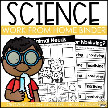 Preview of Work From Home Binder: Science Skills Activities for Special Education