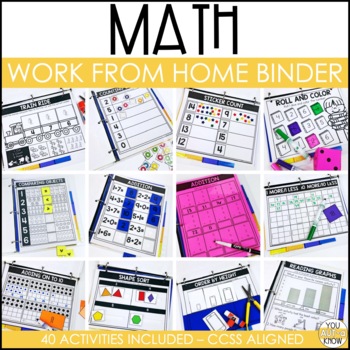 Preview of Work From Home Binder: Math Skills Activities for Special Education