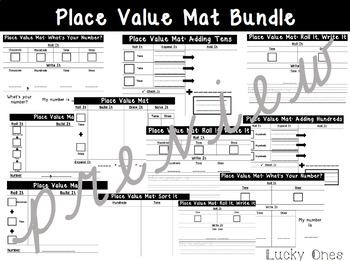 Preview of Discounted Work Mat Bundle (PLUS BONUS WORK MATS)