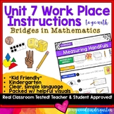 Kid Friendly Workplace Instructions for Kindergarten Unit 7