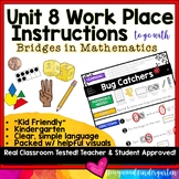 Kid Friendly Math Workplace Directions for Kindergarten Unit 8