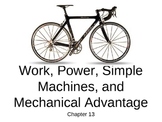 Work, Power, Simple Machines, and Mechanical Advantage Notes