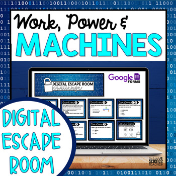 Preview of Work, Power and Machines Digital Escape Room [Breakout Room]