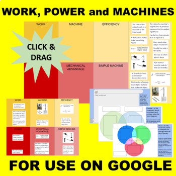 Preview of Work, Power and Machines (Efficiency, etc) GOOGLE Interactive Sort & Match
