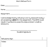Work Refusal Form