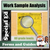 Work Sample Analysis Form SPED