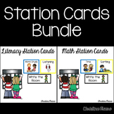 Work Station Cards - Literacy & Math