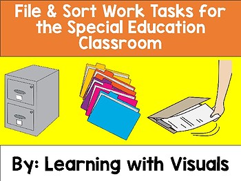 Preview of Work Tasks for the Special Education Classroom