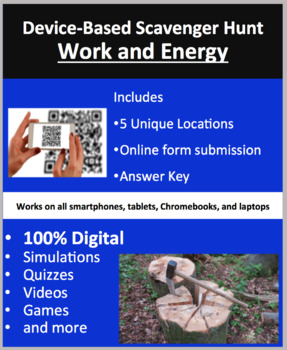 Preview of Work and Energy – A Digital Scavenger Hunt Activity