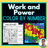 Work and Power Color By Number | Physics
