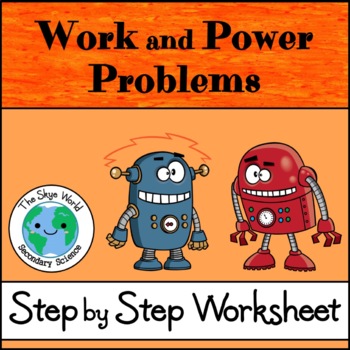 Preview of Work and Power Problems Worksheet