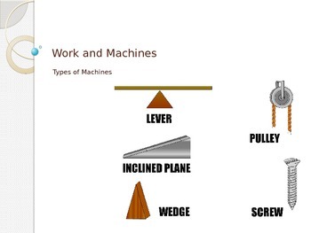 Work and Power - Types of Machines by Scientifically Correct | TpT