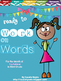Work on Words September Word Work 1st Grade