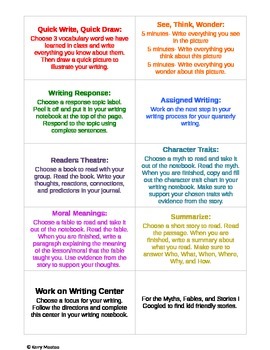Preview of Work on Writing Activities
