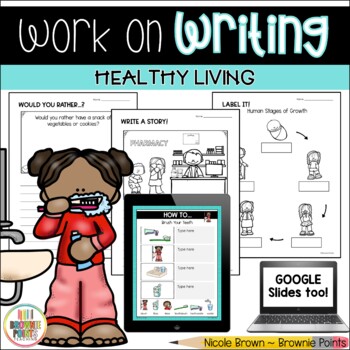 Preview of Work on Writing - Healthy Living (Grade 2)