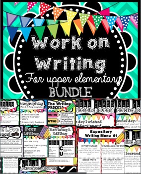Preview of Work on Writing: Upper Elementary BUNDLE + Writing Anchor Charts