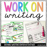 Work on Writing {Year Long Activities!}