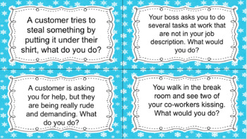 Preview of Work place problem solving task cards