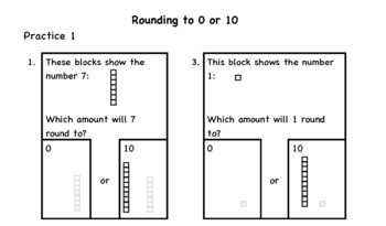 Preview of Workbook: Rounding Using Base Ten Blocks