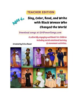 Preview of Workbook: Sing, Color, Read, and Write with Black Women Who Changed the World