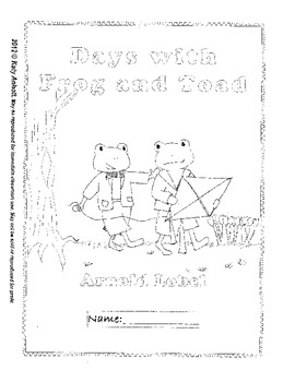 Preview of Workbooks for Readers: Days with Frog and Toad