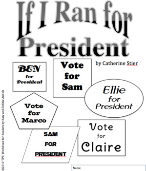 Preview of Workbooks for Readers: If I Ran for President