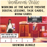 Working At The Movie Theatre Boom Card & Digital Lesson GR