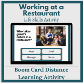 Working At A Restaurant - Life Skills Boom Card Activity