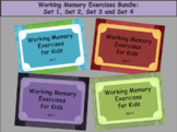 Working Memory Activities for Kids - BUNDLE Sets 1, 2, 3, & 4