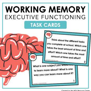 Preview of Working Memory | Executive Functioning Skills Task Cards