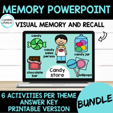 Working Memory PowerPoint Visual Recall Activity and Vocab